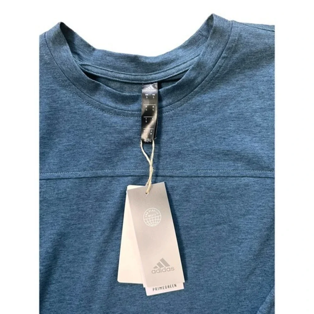 NWT Adidas Navy Cotton Long Sleeve‎ Shirt